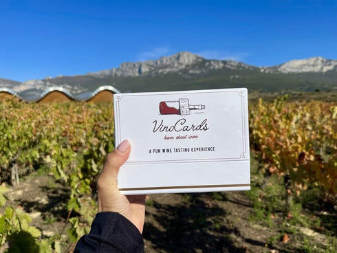 VINO CARDS SMELL DARK FRUIT TASTE BLACKPEPPER PAIRS WITH LAMB GOUDA BEEF Vino Cards: Wine Tasting Game - Complete