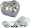 Arras De Boda Gift Set with Coins, 9 Styles, Wedding Metal Boxes for Spanish Matrimony Ceremony (Heart Shaped with Bow)