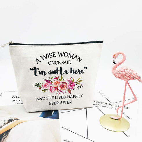 Retirement Gifts for Women, Funny Makeup Bag for Best Friends, Wife, Mom, Grandma, Coworkers, Retirees, Birthday