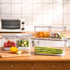 '-3 Pack elabo Fruit Storage Containers for Fridge Fresh Produce Saver Stackable Fridge Organizers Bins with Lids, Drain