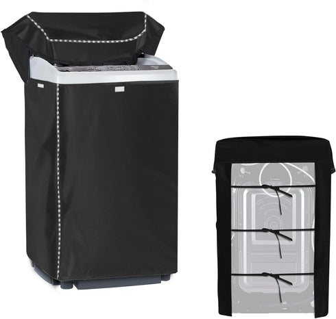 Portable Washing Machine Cover, Top Load Washer Dryer Cover, Waterproof Full-Automatic/Wheel Cover (23"24"36")