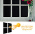 Static Cling Total Blackout Window Film, 100% UV Blocking Black Opaque Privacy Window Tint (17.7x78.7 inches)