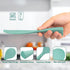 FireKylin Rice Paddle, Silicone Standing Rice Spatula, Non Stick Rice Spoon for Rice Cooker (Aqua)