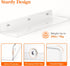 14" 4 Pack Lifewit Floating Shelves for Bathroom, Acrylic Wall Organizer for Perfume, Makeup, Figures, Nail Polish
