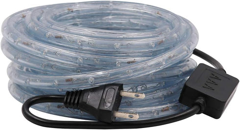 3.3ft 2-Wire Kit,110V-120V 30 Waterproof LED Rope Light PVC LED/M Tube Lights Strip for Background Lighting, Outdoor