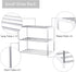 Closet (3-Tier, Small Shoe Rack, Narrow Stackable Shoe Shelf Organizer for Entryway, Doorway and Bedroom White)
