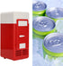 Mini Fridge, USB Insulated Cooling Small Portable Refrigerator for Bedroom, Car, Office Desk, Red