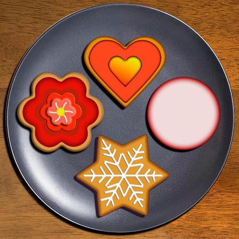 Metal Cookie Cutters Set - 20 Round Heart Flower Star Cookie Cutters for Baking, Stainless Steel Mini Molds