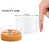 Borosil Set of 6 Small Glass Bowls, 6 Oz Clear Ramekin, Lightweight Katori Bowls for Kitchen, Heat Resistant