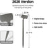12.75 2.5 in*1.25 10-Pack Stainless Steel Plant Labels,Metal Waterproof Plant Markers, Height in, Label Area