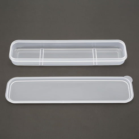OriGlam Portable Flatware Box, Simple Travel Tableware Storage Case for Cutlery Kit (White)