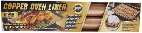 Tekno 2 Pack Copper Oven Liners