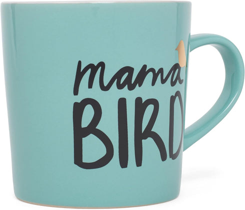 Mamma Bird Teal Coffee Mug