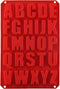 Silicone Letter Cake Mold, BPA Free, Non-Stick Chocolate Mold, Soft and Easy to Release, Red Mold for Cake Baking