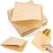 VGOODALL Double Open Snack Bags, 6" x 6" Grease-Resistant Brown Sandwich Bags for Deli Snacks