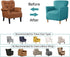 1-Piece Stretch Chair Covers with Arms Banquet Armchair Slipcover Velvet Mid Century Modern Armchair Slipcover
