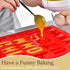 Silicone Letter Cake Mold, BPA Free, Non-Stick Chocolate Mold, Soft and Easy to Release, Red Mold for Cake Baking