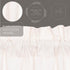 Simple Life Flax Antique White Farmhouse Valance, 16"x72", Cotton Linen Blend with Rod Pocket and Hanging Loops