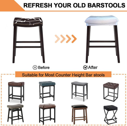 Set 4 Counter Counter Bar Stool Cover Rectangle of Velvet Stretch Height Bar stools Slipcovers Saddle Stool Slipcover