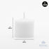 Royal Imports Box of 72 Unscented White Wax Votive Candles for Wedding, Birthday, Party, Spa, Holiday & Home Decoration