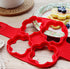 Flip N Cook Silicone Pancake Mold, 2pcs Round + Heart, Flip and Cook Pancake Maker