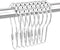 Shower Curtain Hooks Rings, 12PCS Chrome Stainless Steel Rust Resistant for Bathroom Decorations