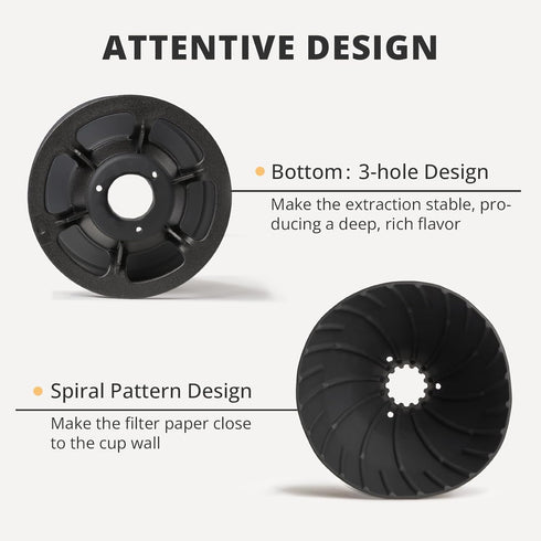 Collapsible Pour Over Coffee Dripper, Silicone Reusable Maker for Camping, Travel, Home & Office, 1-2 Cup