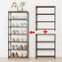 SOKOSEN 4-Tier Closet Small Shoe Rack, Metal Stackable Kids Shoe Shelf Storage Zapateras Organizer,Narrow Shoe Rack