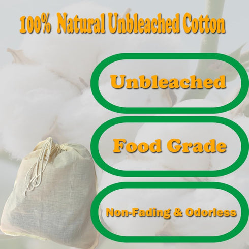 2 Pack 16"x16" XXL Nut Milk Bag - Unbleached Natural Cotton Cheese Cloths | Reusable Cheesecloth Strainer