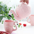 WUYIAZHI Set 15 34 (Set 3) JointVictory Flamingo Coffee Mugs and Teapot Ounce Ceramic Flamingo Cups Ounce Porcelain