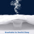 Queen Mattress Protector - 100% Waterproof Quilted Cover, Noiseless Soft & Cooling, Deep Pocket 6"-21", White