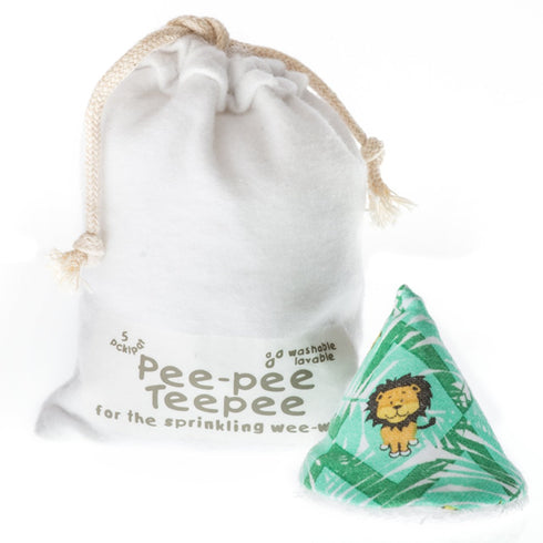 Pee pee Teepee Jungle Green Laundry Bag - White, Green, Multicolor