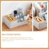 Cabilock Multifunction Hair Tool Organizer Box, Light Grey Desktop Storage for Home and Office Supplies