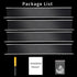 Febwind 4 Pack 24-Inch Long Clear Acrylic Floating Shelves U Shape Wall Shelf for Book Display Makeup Product Spice