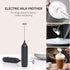Electric Handheld Drink Mixer, Rechargeable Milk Frother Wand with USB-C for Coffee, Lattes, Matcha, Hot Chocolate