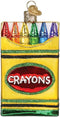Old World Christmas Box of Crayons Blown Glass 2020 Unique Ornaments for Christmas Tree Decorations
