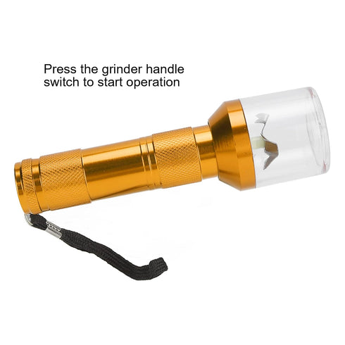 Nail Art Powder Mixing Grinder, Electric Grinder Tool for Nail Salon Home Kitchen (Gold)