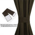 Aquazolax Blackout French Door Curtain, 25x72 Inches, Blackout Drapery for Privacy, 1 Panel, Toffee Brown