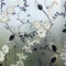Window Privacy Film for Glass, Floral Removable Static Film, 17.5x78.7 Inch for Home Decor