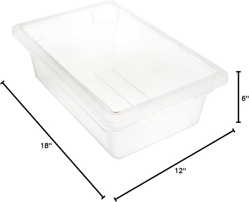 Winco Polycarbonate Food Storage Box, 12 by 18 by 6-Inch