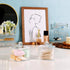 Modern Square Acrylic Qtip Holder | Bathroom Vanity Countertop Storage Organizer for Cotton Swabs and Makeup Sponges
