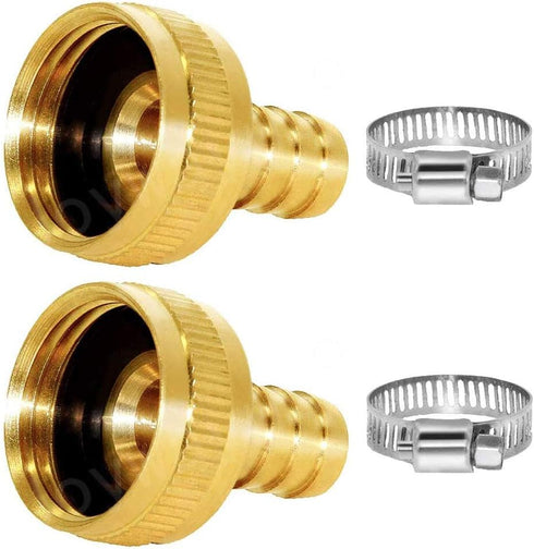YOUHO Garden Hose Adapter 1/2" - Reusable Connector Fittings for Drip Irrigation Tubing to Faucet (3 Set)