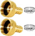 YOUHO Garden Hose Adapter 1/2" - Reusable Connector Fittings for Drip Irrigation Tubing to Faucet (3 Set)