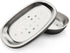 Miruchertter Stainless Steel Soap Dish with Double Layer Draining for Bathroom, Chrome Brushed