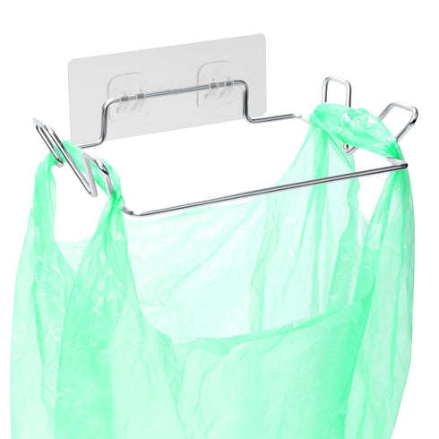 Stainless Steel Trash Bag Holder for Kitchen Cabinets Doors and Cupboards, Under