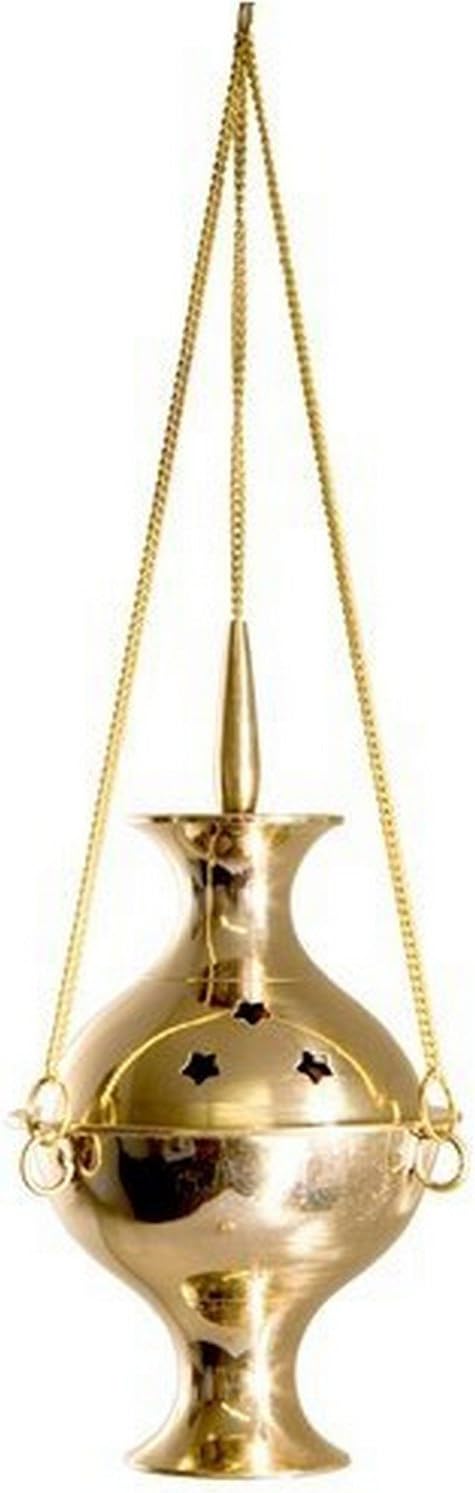 Hanging Censer/Charcoal Incense Burner, 6" H