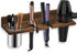 Wall Mounted Hair Tool Organizer, Wooden Blow Dryer Holder for Bathroom, Rustic Styling Tools Organizer for Hair Tools