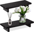 Chivalral Counter (1, Black-Small-8.6 3.6 1.5) Acrylic Bathroom Tray Stand, Kitchen Soap Holder Riser for Vanity Candle