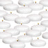 Royal Imports White Floating Candles 3" - Pack of 24 Unscented Dripless Wax Discs, Made in USA