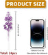 Kesywale 24 Pack 8.7" Artificial Purple Berry Stems, Christmas Glitter Berries Stems Artificial Fruit Berry Holly